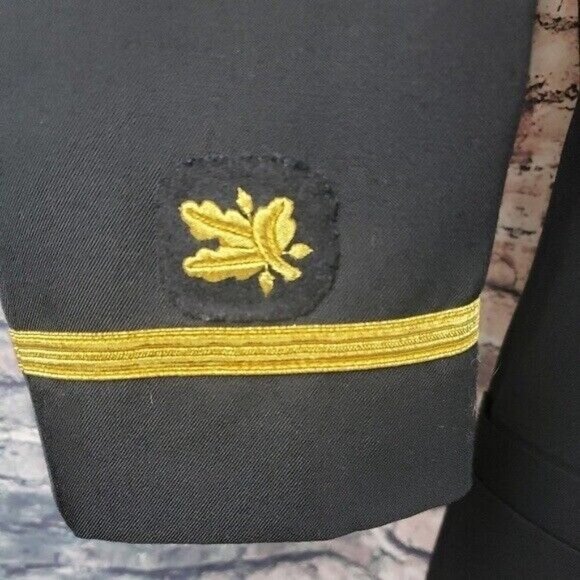 Vintage United States Naval Dress Uniform Jacket Oak Leaf Cluster Sleeve 39R - Picture 4 of 8